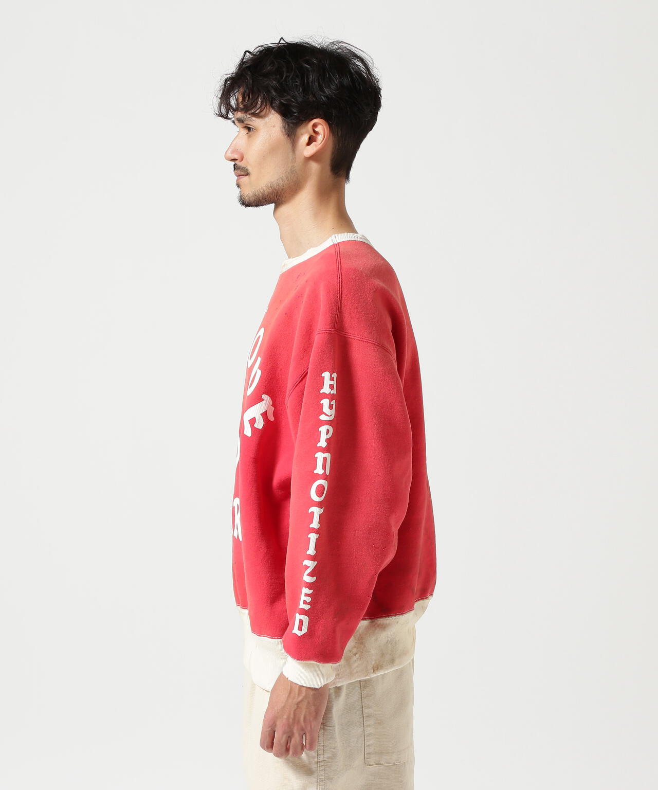SAINT MICHAEL/セントマイケル/CREW SWEAT/SOFT LOVE/RED