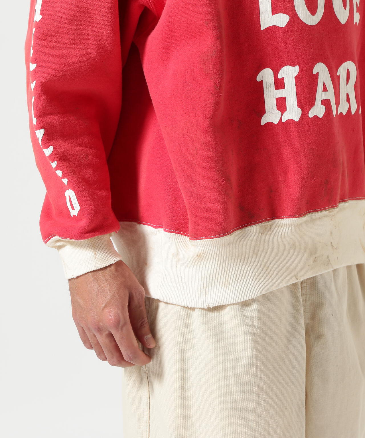 SAINT MICHAEL/セントマイケル/CREW SWEAT/SOFT LOVE/RED