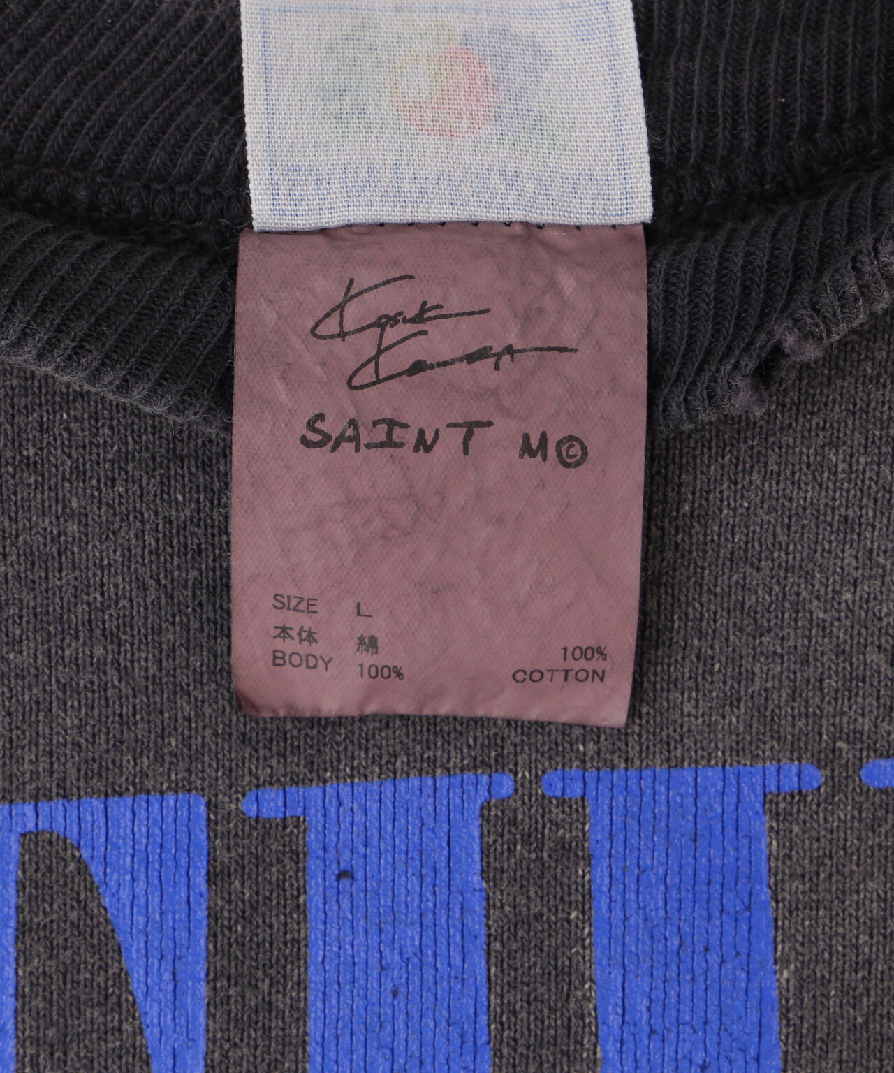 SAINT MICHAEL/セントマイケル/KK_CRW SWT/NOTHNG IMP/BLACK