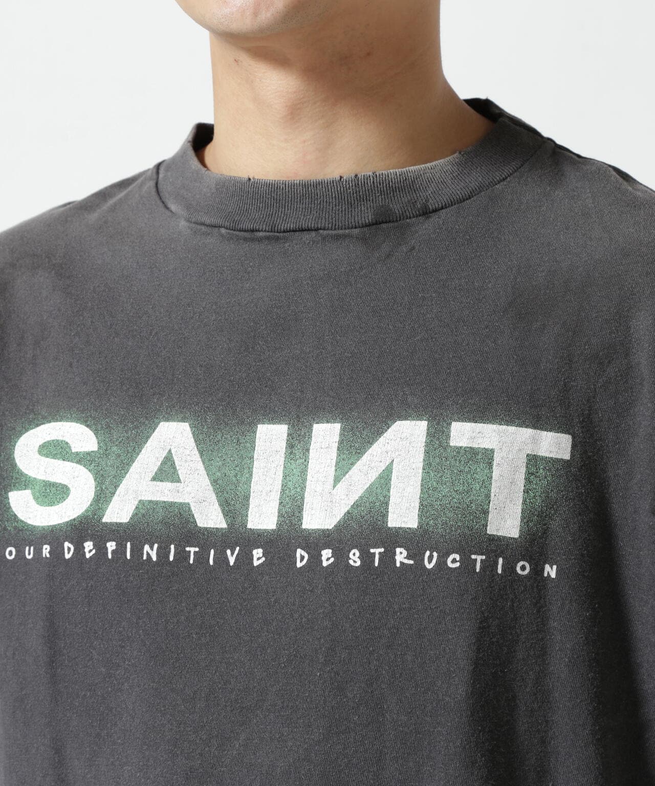 SAINT MICHAEL/セントマイケル/SS TEE/SAINT/BLACK