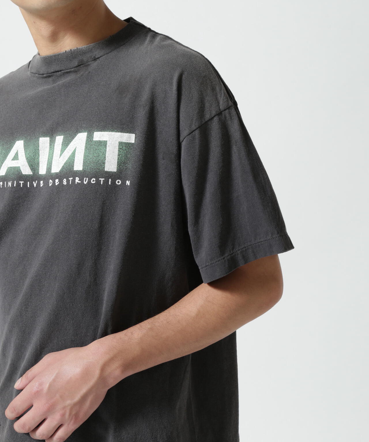 SAINT MICHAEL/セントマイケル/SS TEE/SAINT/BLACK