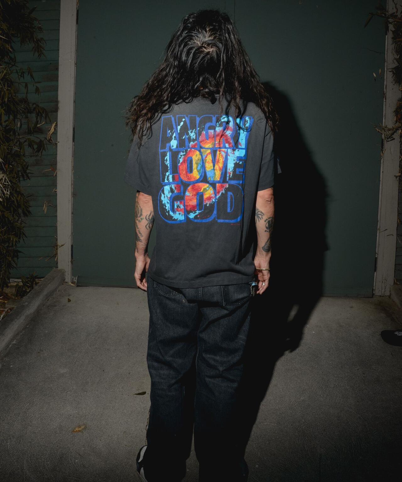 SAINT MICHAEL/セントマイケル/CP_SS TEE/ANGRY LV GD/BLACK
