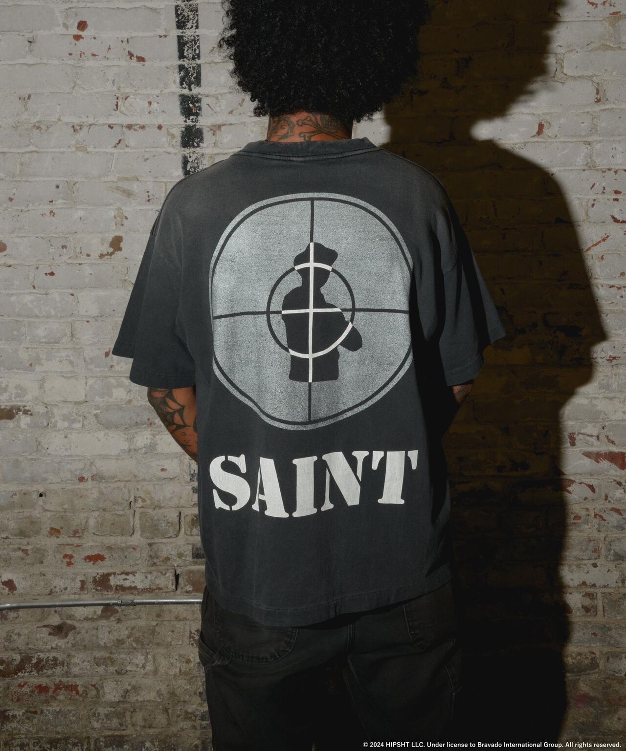 SAINT MICHAEL/セントマイケル/PE_SS TEE/SNT ENEMY/BLACK