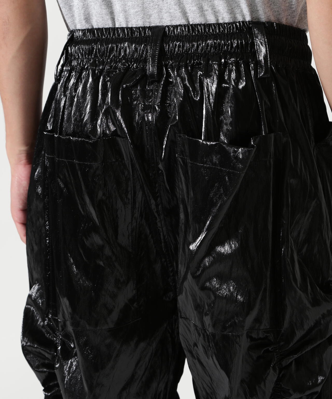 A.F ARTEFACT/エーエフ・アーティファクト/LEATER TEX GATHER WIDE PANT