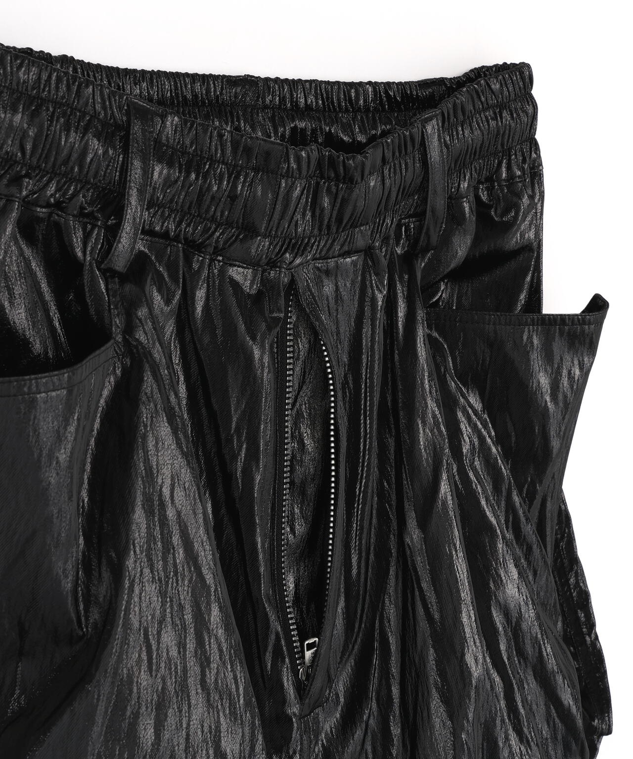 A.F ARTEFACT/エーエフ・アーティファクト/LEATER TEX GATHER WIDE PANT