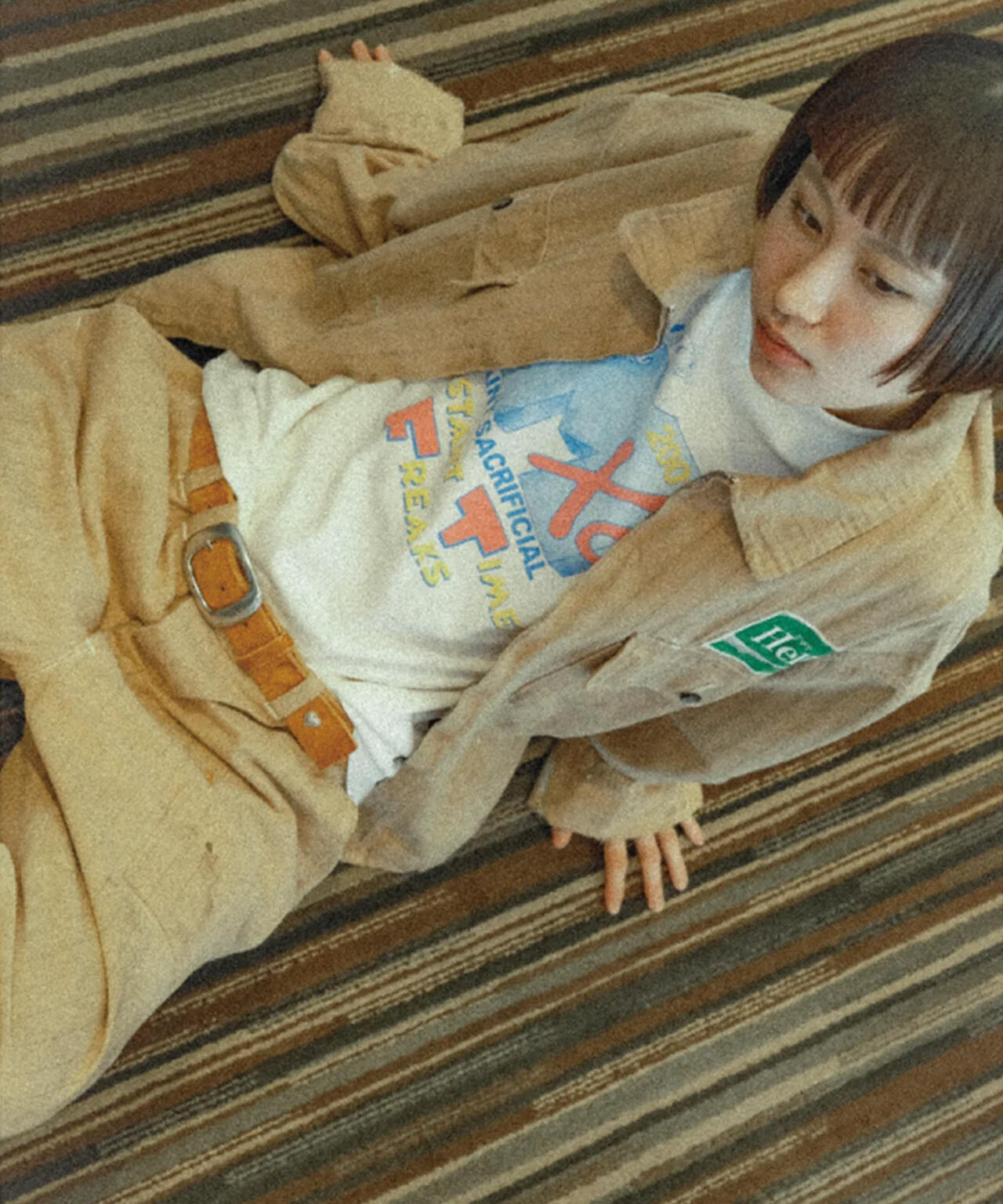 SAINT MICHAEL/セントマイケル/SW_UNIFORM PNTS/STRIPE/BEIGE