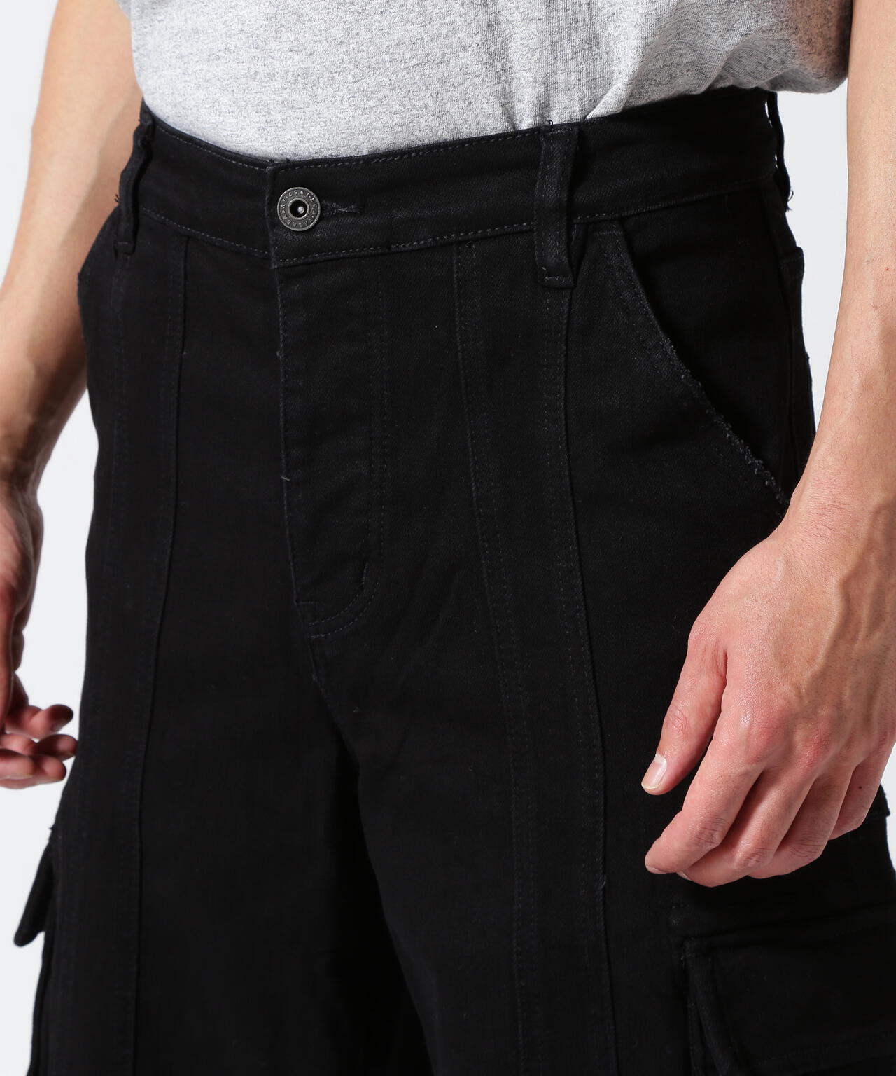 Valabasas/バラバサス/PATCH FADE  BLACK BAGGY J