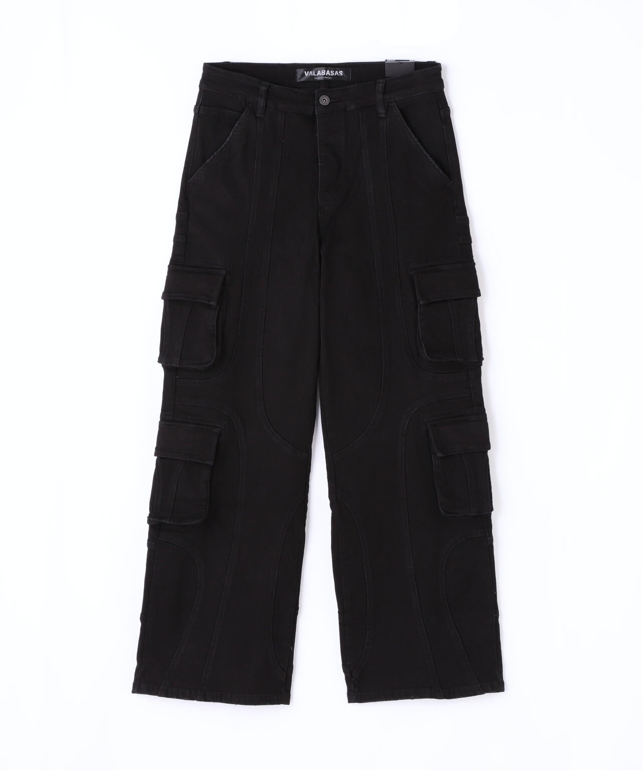 Valabasas/バラバサス/PATCH FADE  BLACK BAGGY J