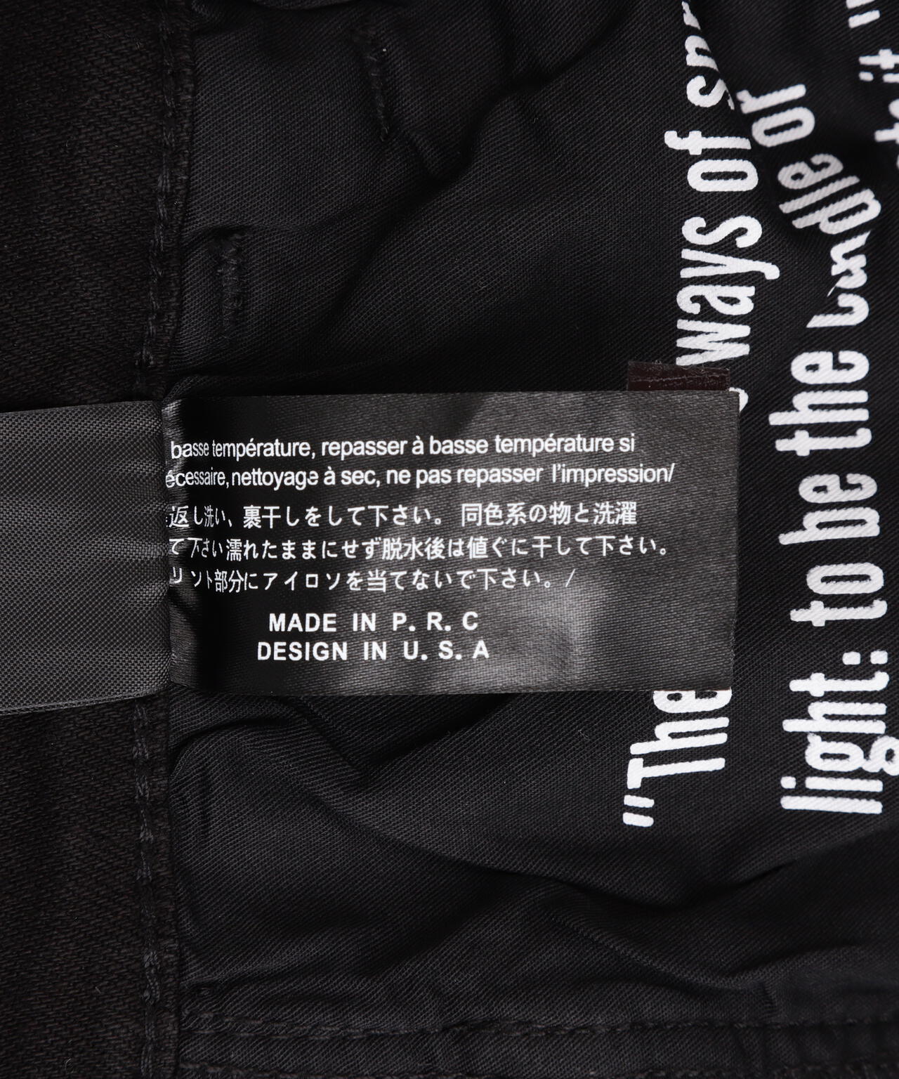 Valabasas/バラバサス/PATCH FADE  BLACK BAGGY J