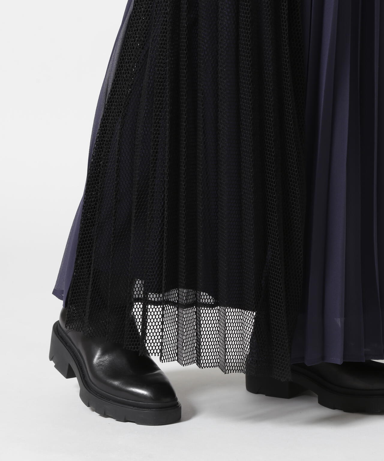 AULA AILA/アウラアイラ/DENIM COMBINATION JUMPER SKIRT