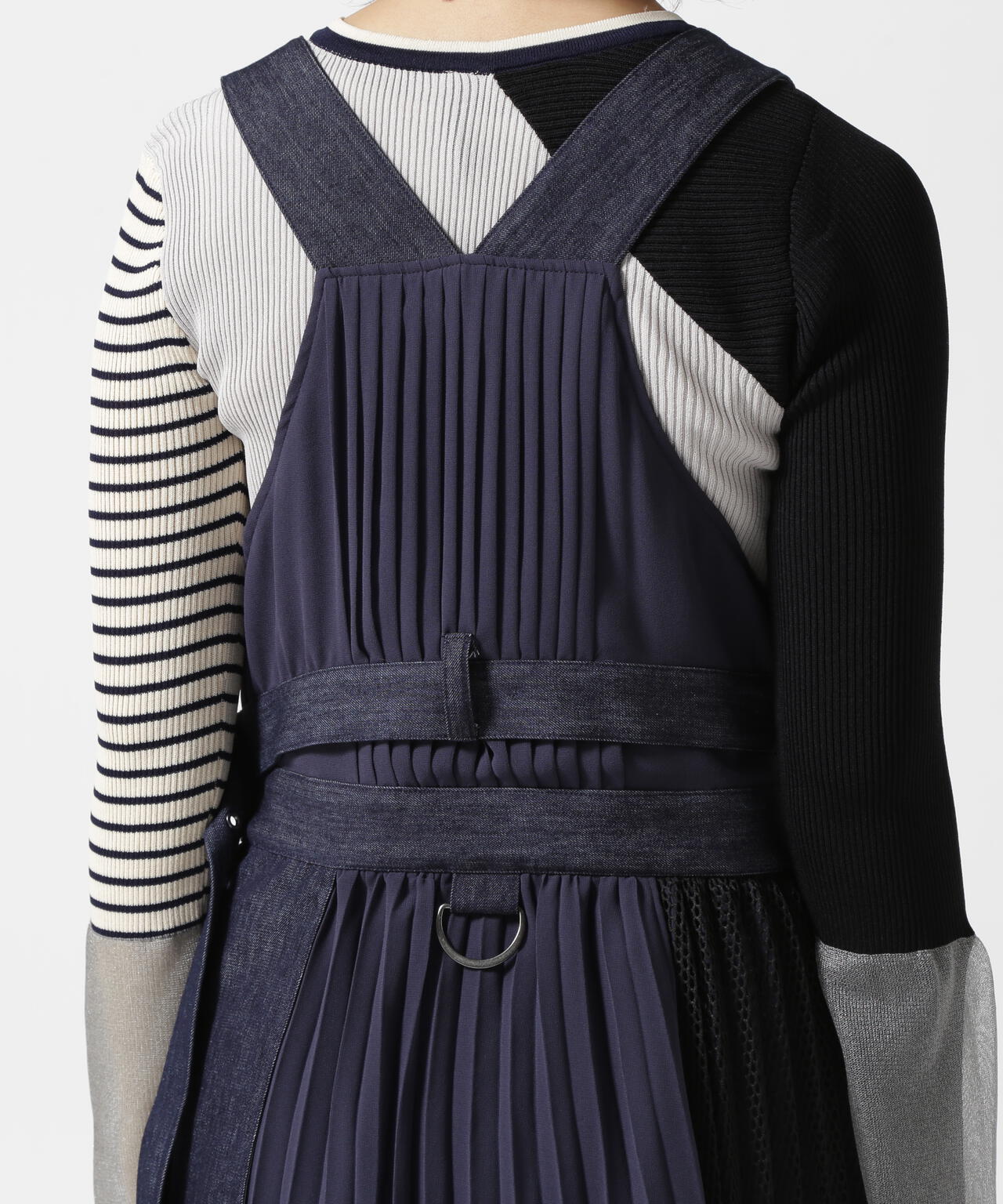 AULA AILA/アウラアイラ/DENIM COMBINATION JUMPER SKIRT