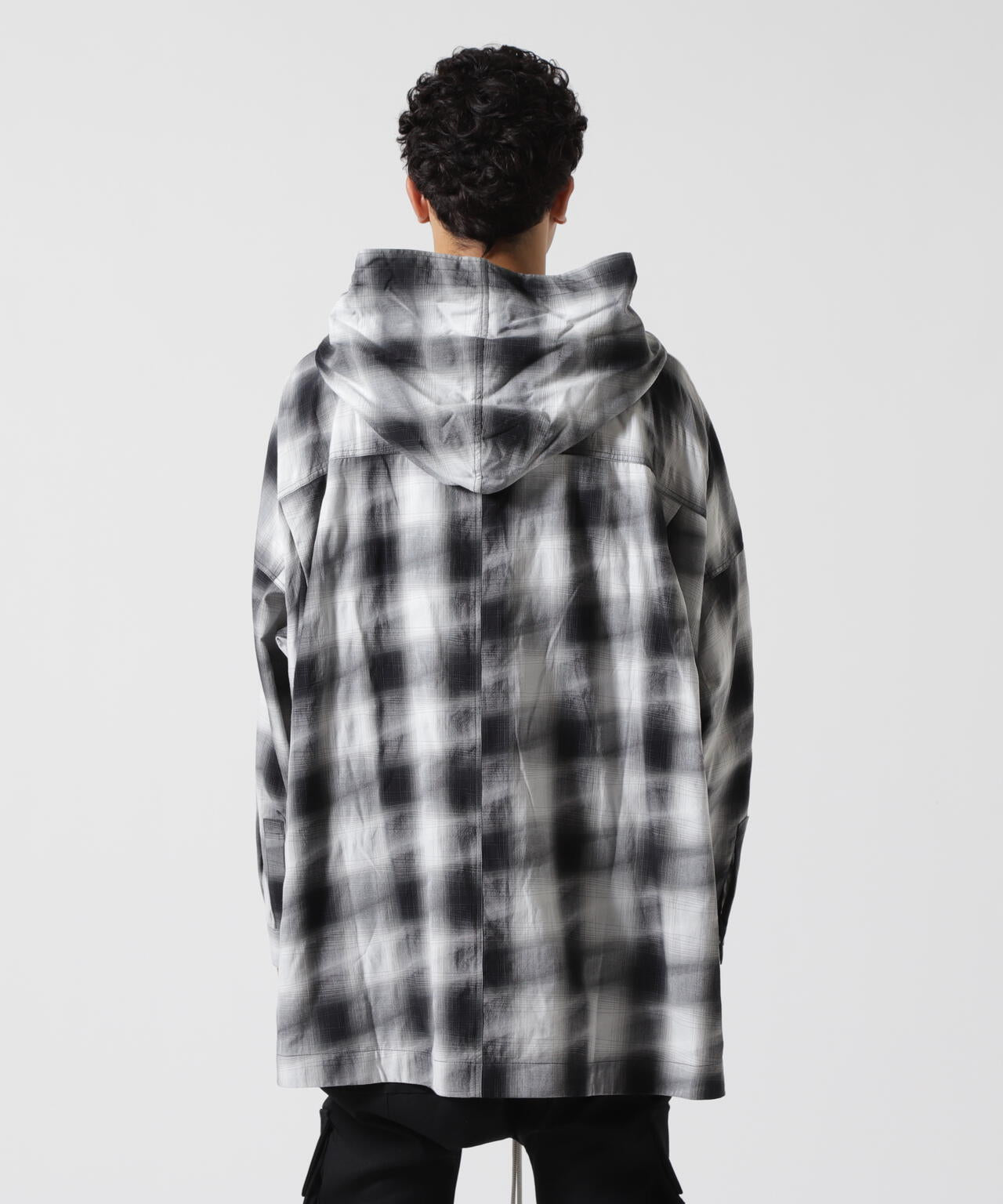 A.F ARTEFACT/エーエフアーティファクト/YOROKE CHECK HOODIE SHIRTS