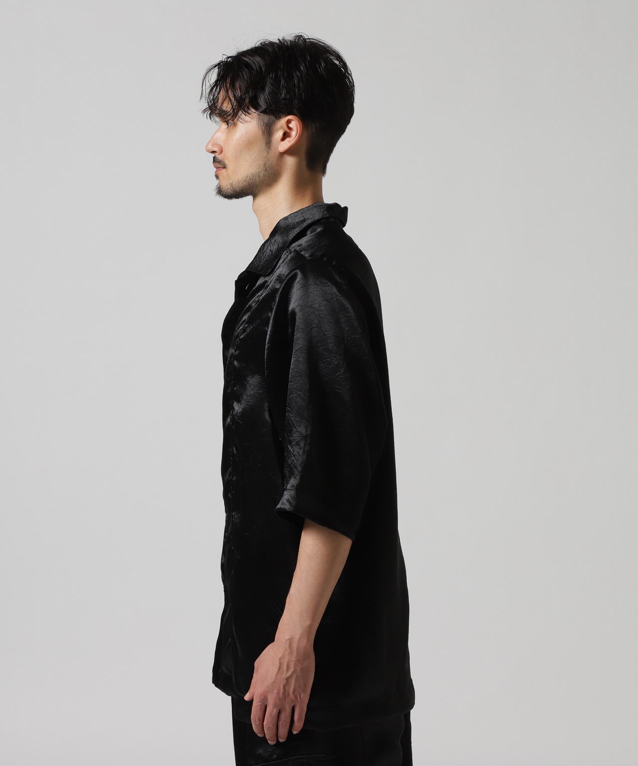 A.F ARTEFACT/エーエフ・アーティファクト/SATIN HALF SLEEVE SHIRTS
