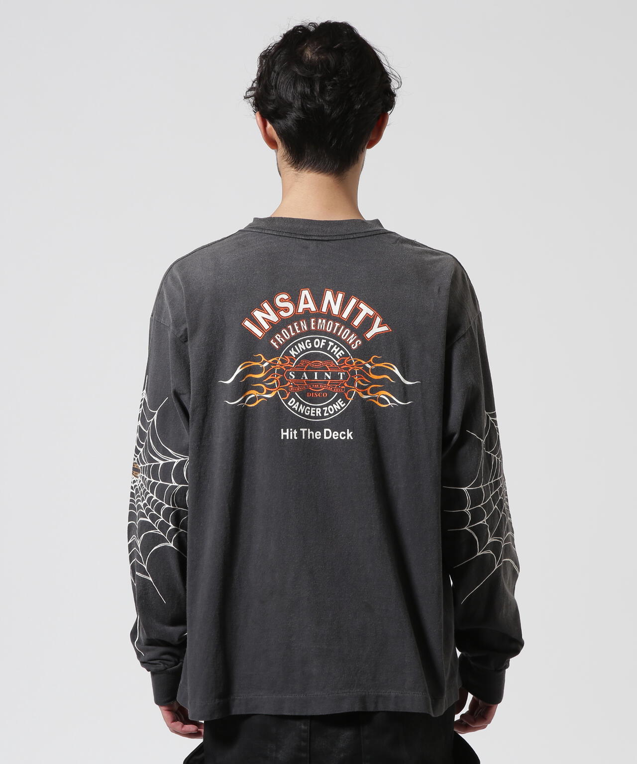 SAINT MICHAEL/セントマイケル/ML_LS TEE INSANITY BLACK