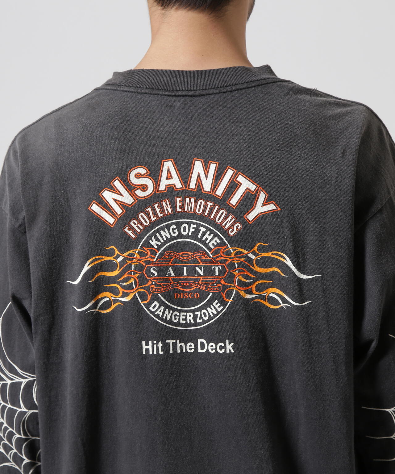 SAINT MICHAEL/セントマイケル/ML_LS TEE INSANITY BLACK