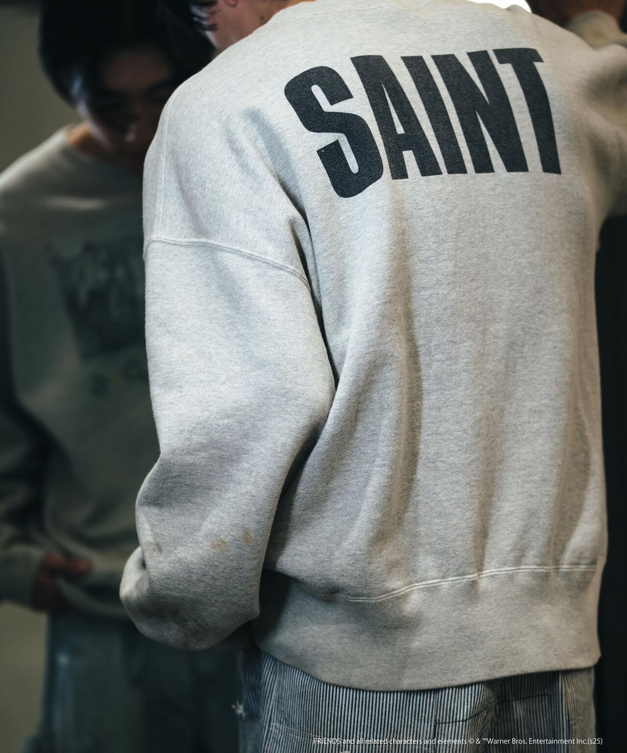 SAINT MICHAEL/セントマイケル/FRD_CREW N SWEAT/FRIENDS/GRY