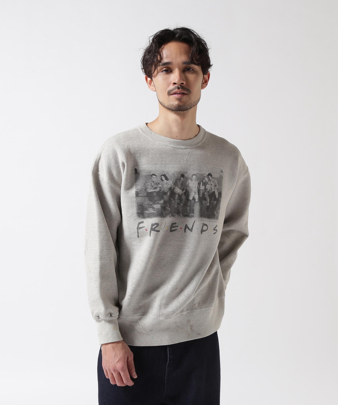 SAINT MICHAEL/セントマイケル/FRD_CREW N SWEAT/FRIENDS/GRY