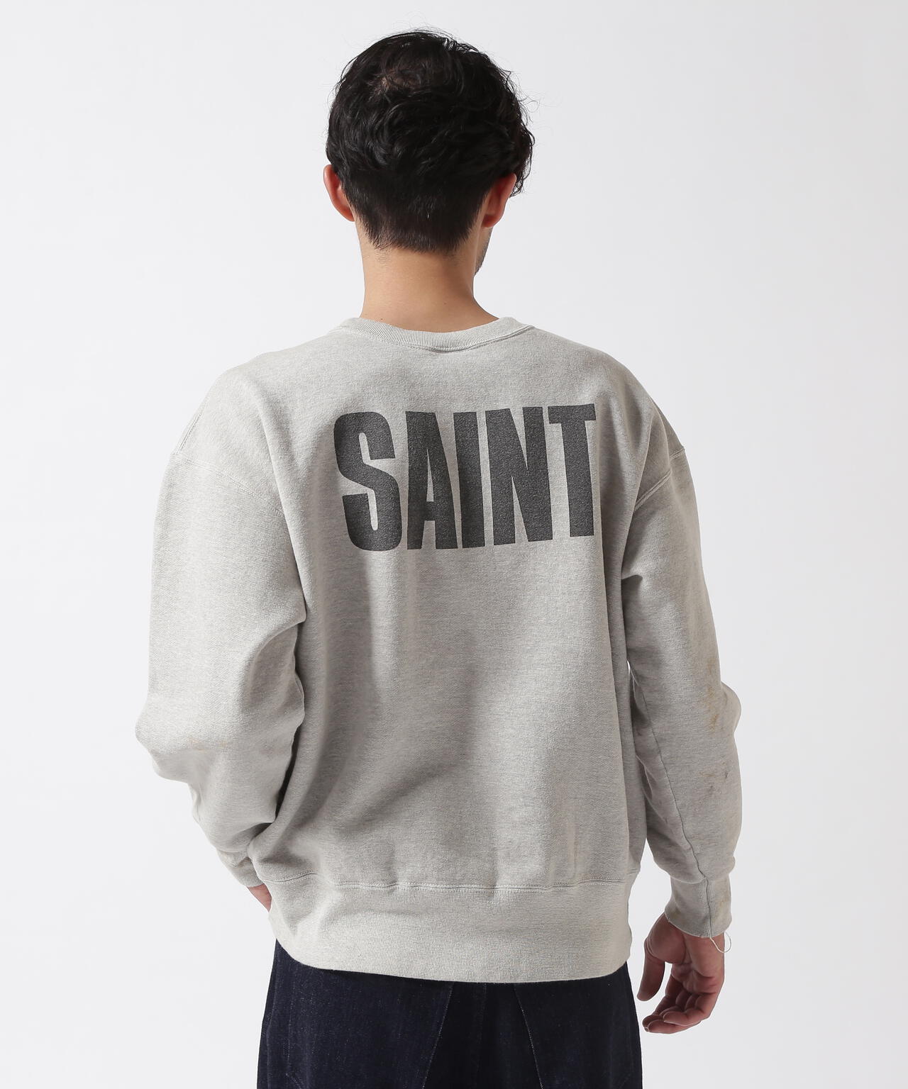 SAINT MICHAEL/セントマイケル/FRD_CREW N SWEAT/FRIENDS/GRY
