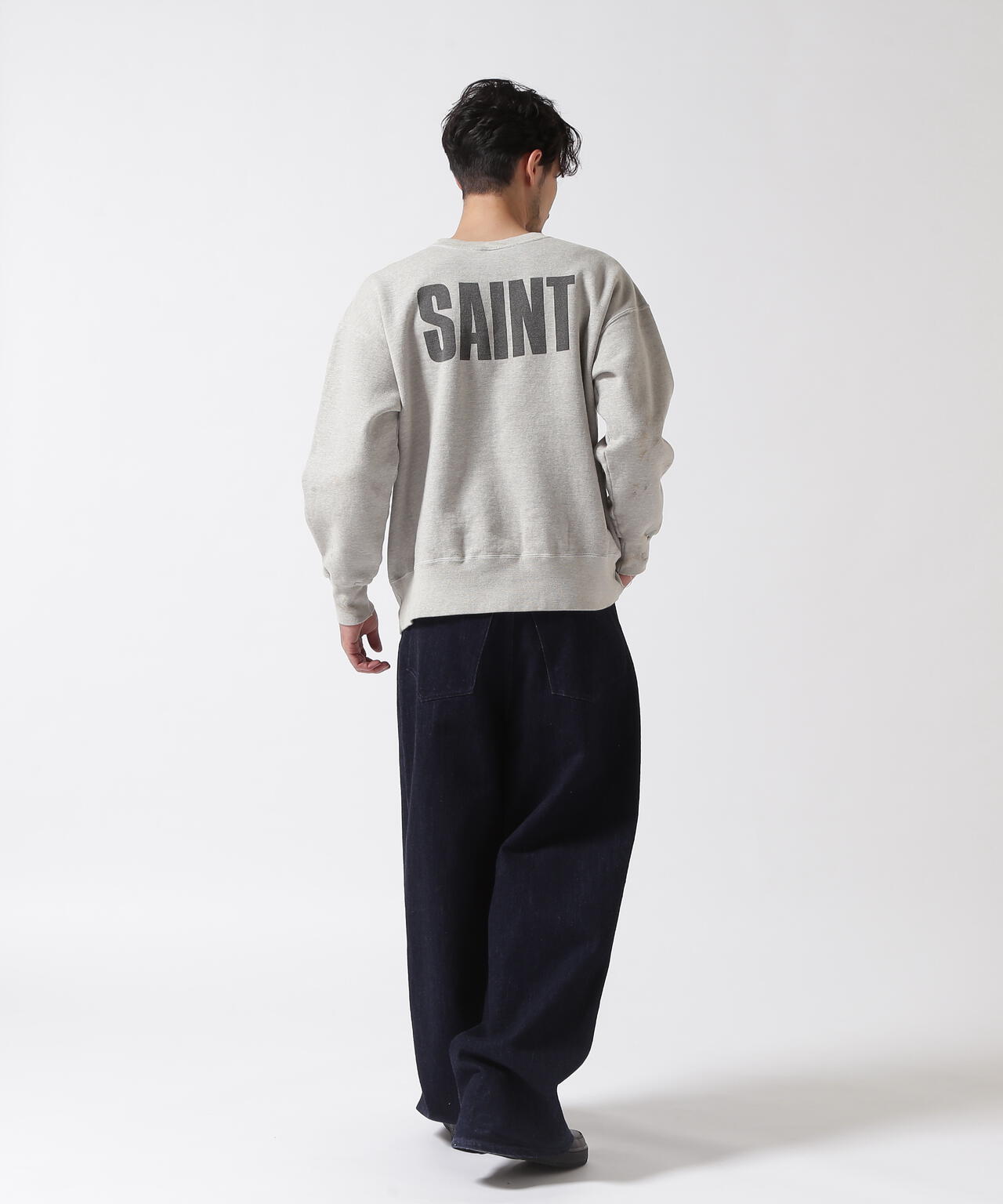 SAINT MICHAEL/セントマイケル/FRD_CREW N SWEAT/FRIENDS/GRY