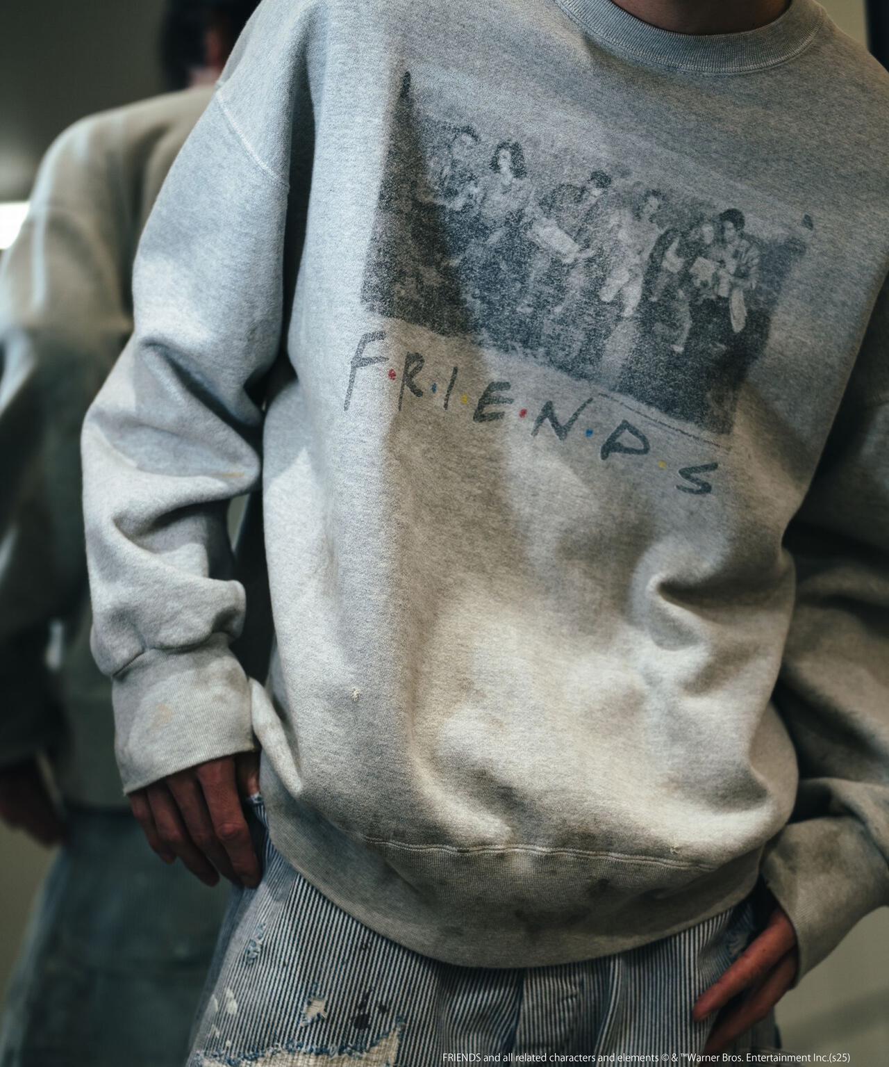 SAINT MICHAEL/セントマイケル/FRD_CREW N SWEAT/FRIENDS/GRY