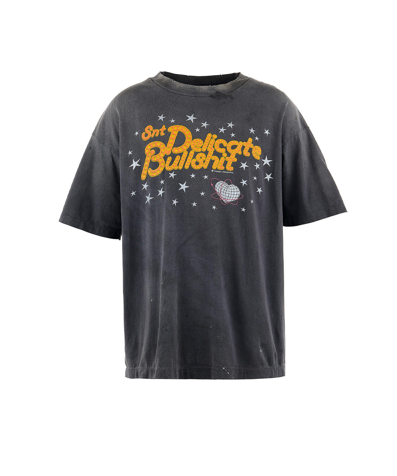 SAINT MICHAEL/セントマイケル/SS TEE DELICATE BULLSHIT BLACK