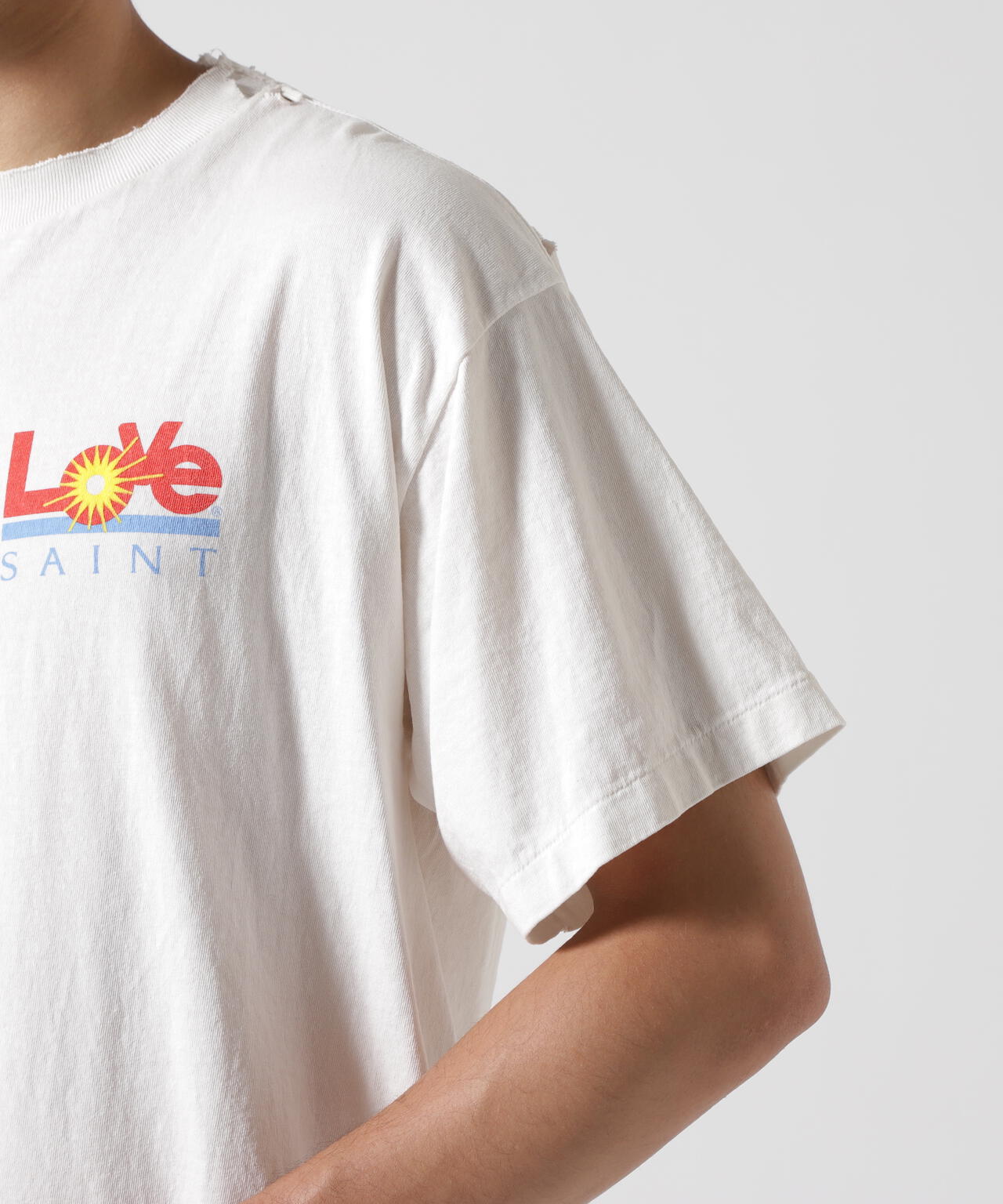 SAINT MICHAEL/セントマイケル/SS TEE/LOVE/WHITE