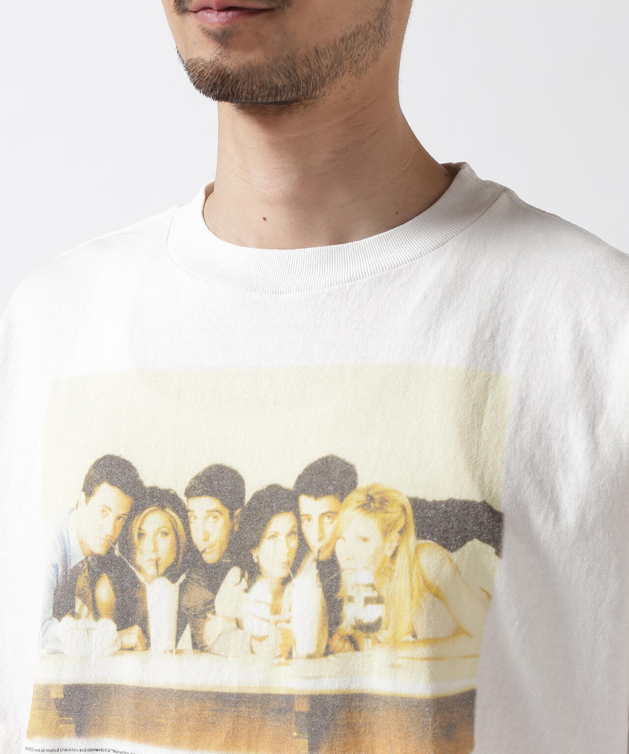 SAINT MICHAEL/セントマイケル/FRIENDSコラボ FRD_SS TEE/WHITE