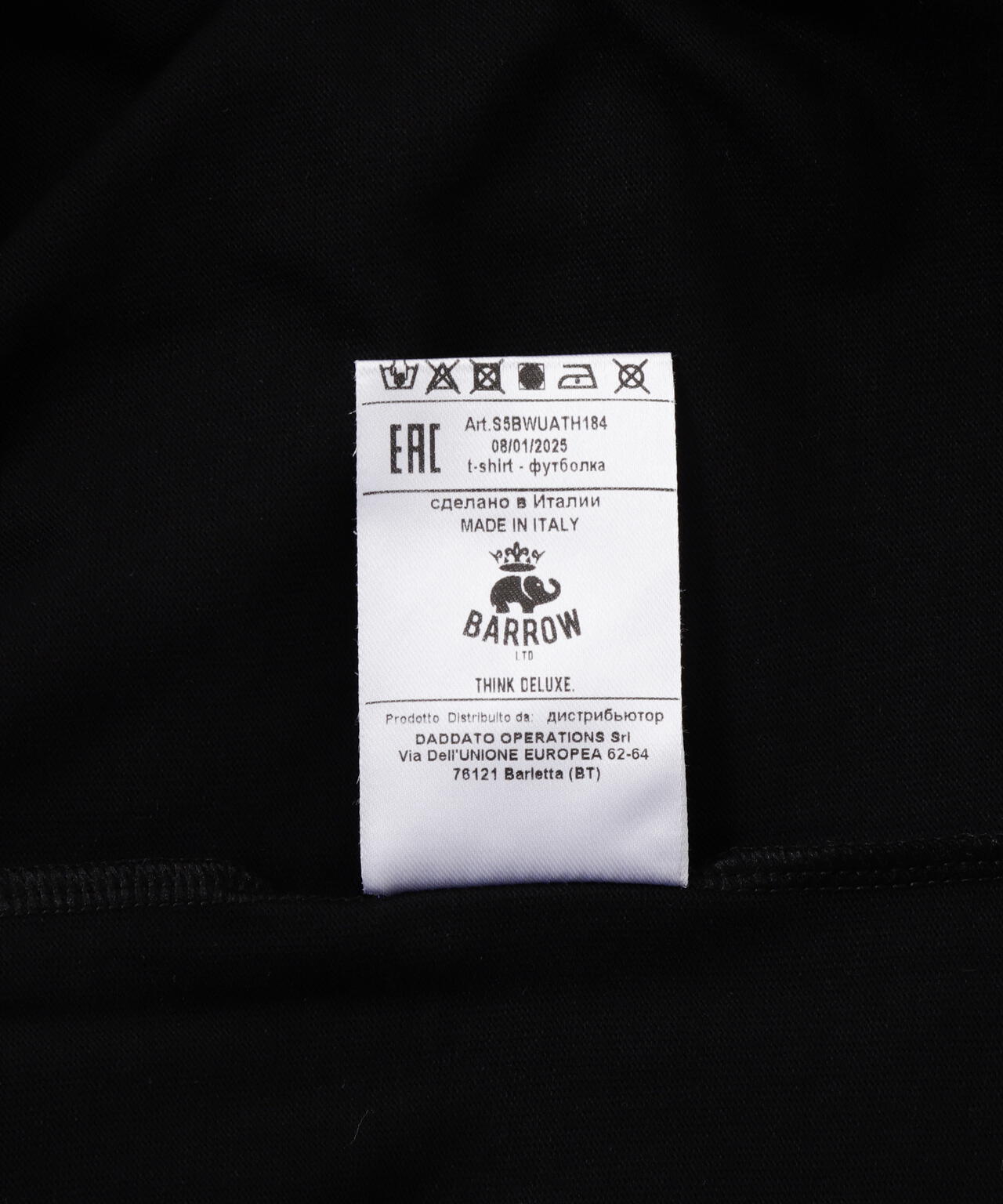Barrow/バロー/日本別注 3D PRINT SS TEE