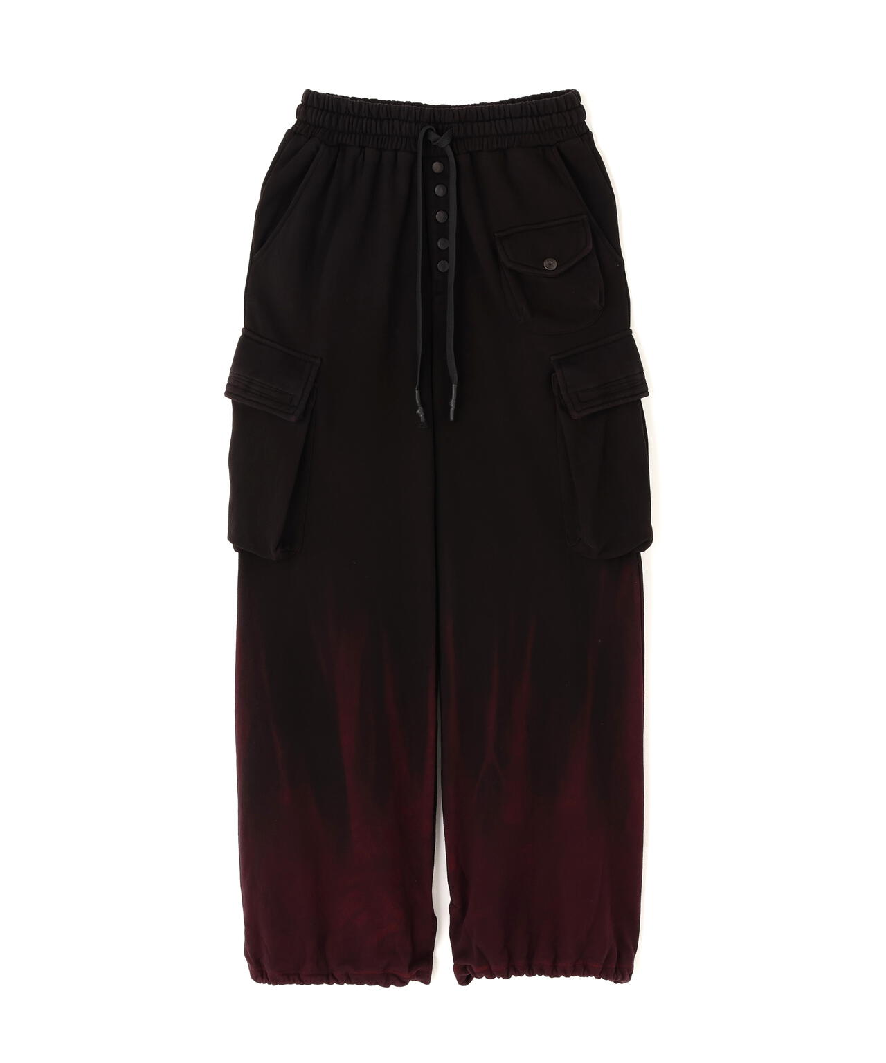 KMRii/ケムリ/White Flame Wide Sweat Pants