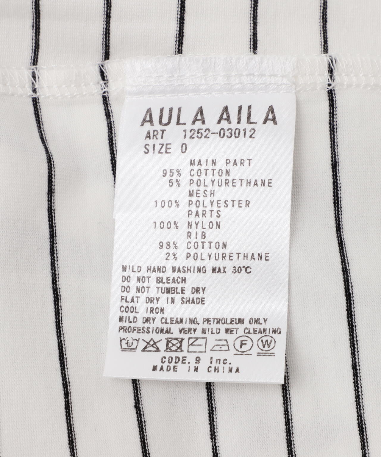 AULA AILA/アウラアイラ/BORDER COMBINATION ONE PIECE