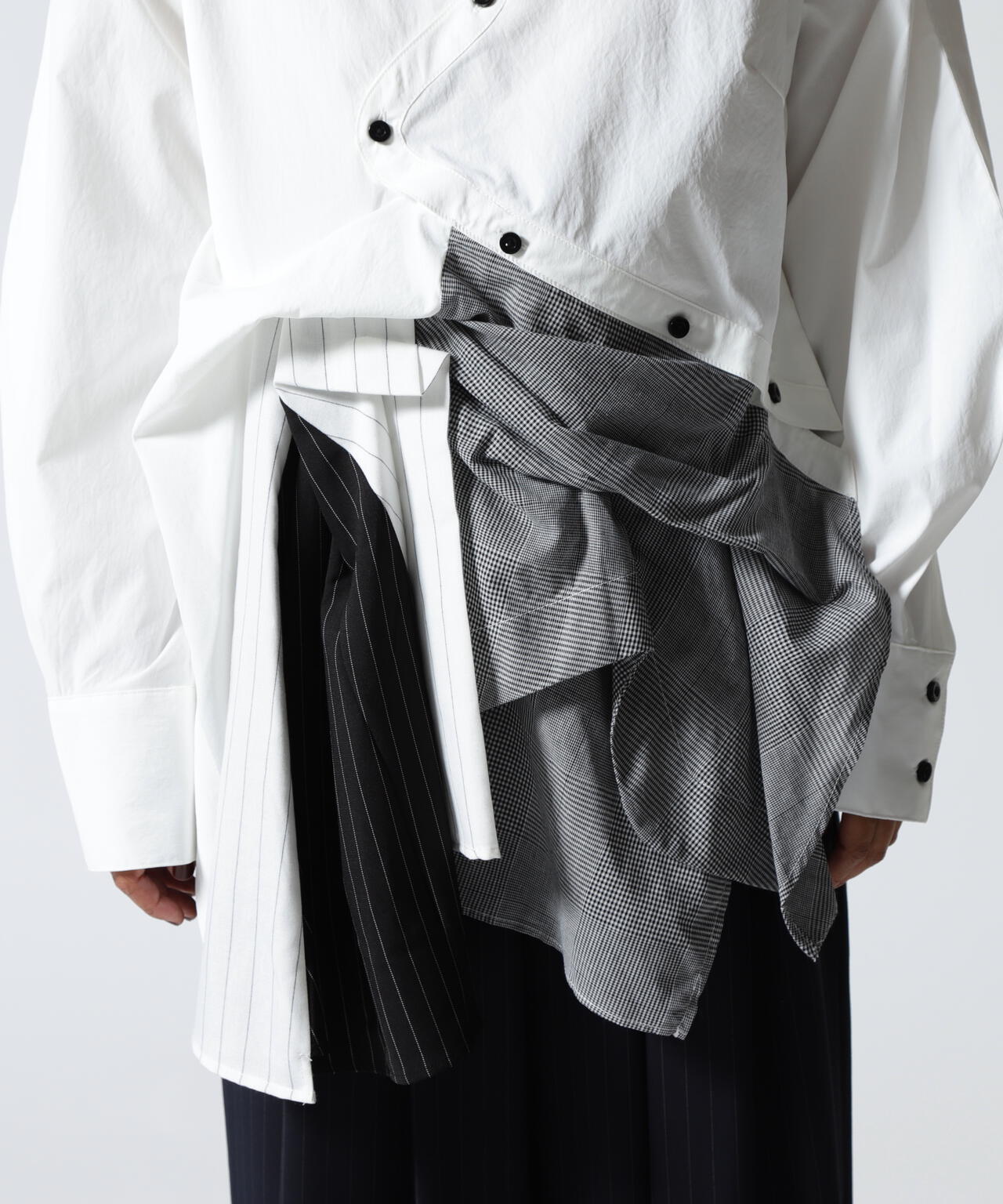 UN3D./アンスリード/PATTERN MIX SHIRT