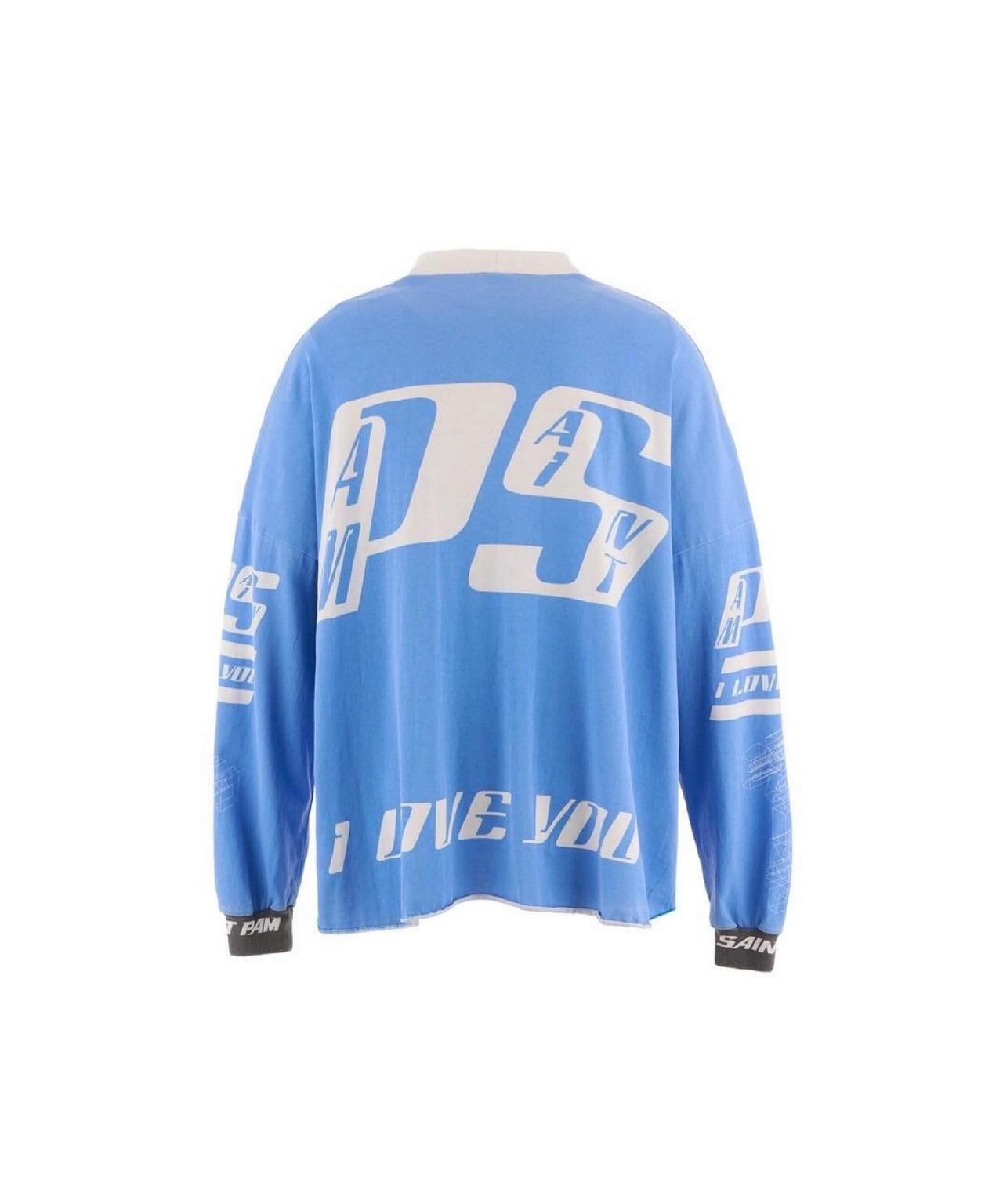 SAINT MICHAEL/セントマイケル/PAM_LS TEE/SAINT PAM/BLUE