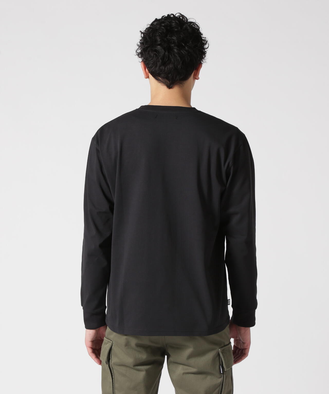 SY32 by SWEET YEARS /JACQUARD EMBOSS LOGO L/S T