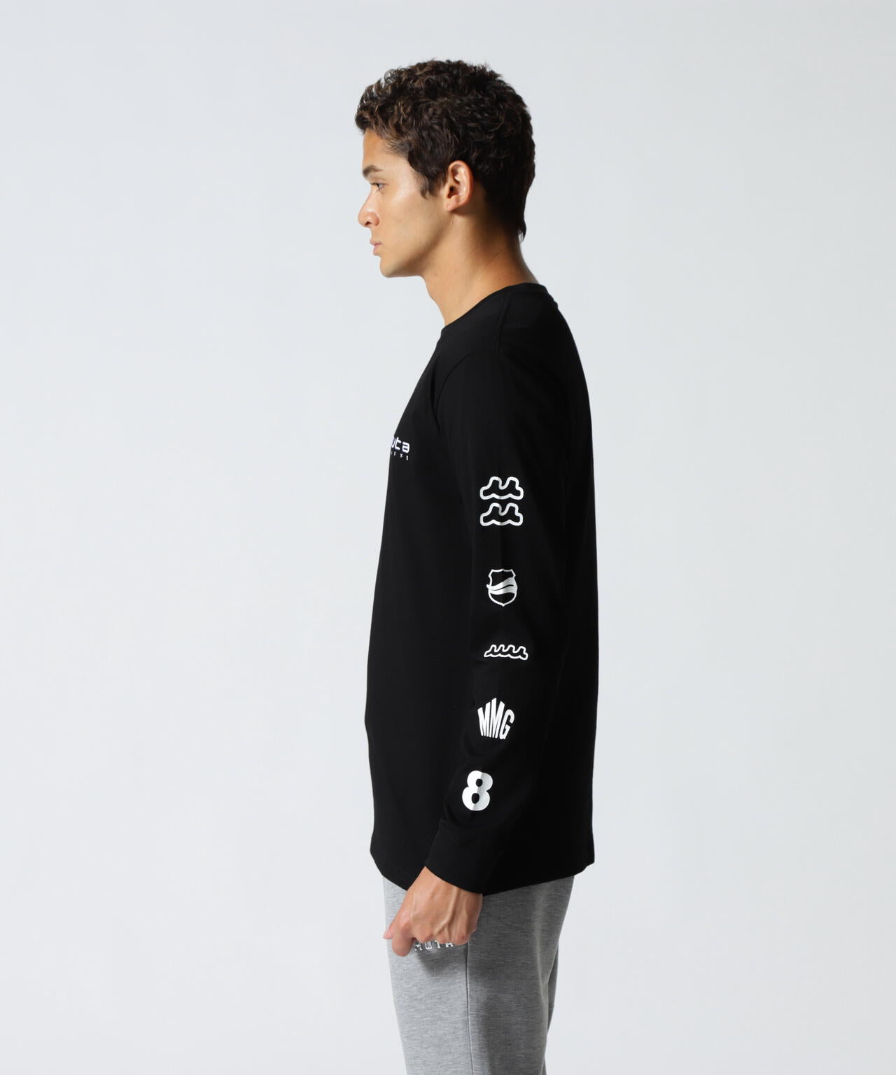 muta MARINE/ムータ マリン/別注Sleeve Print LS Tee