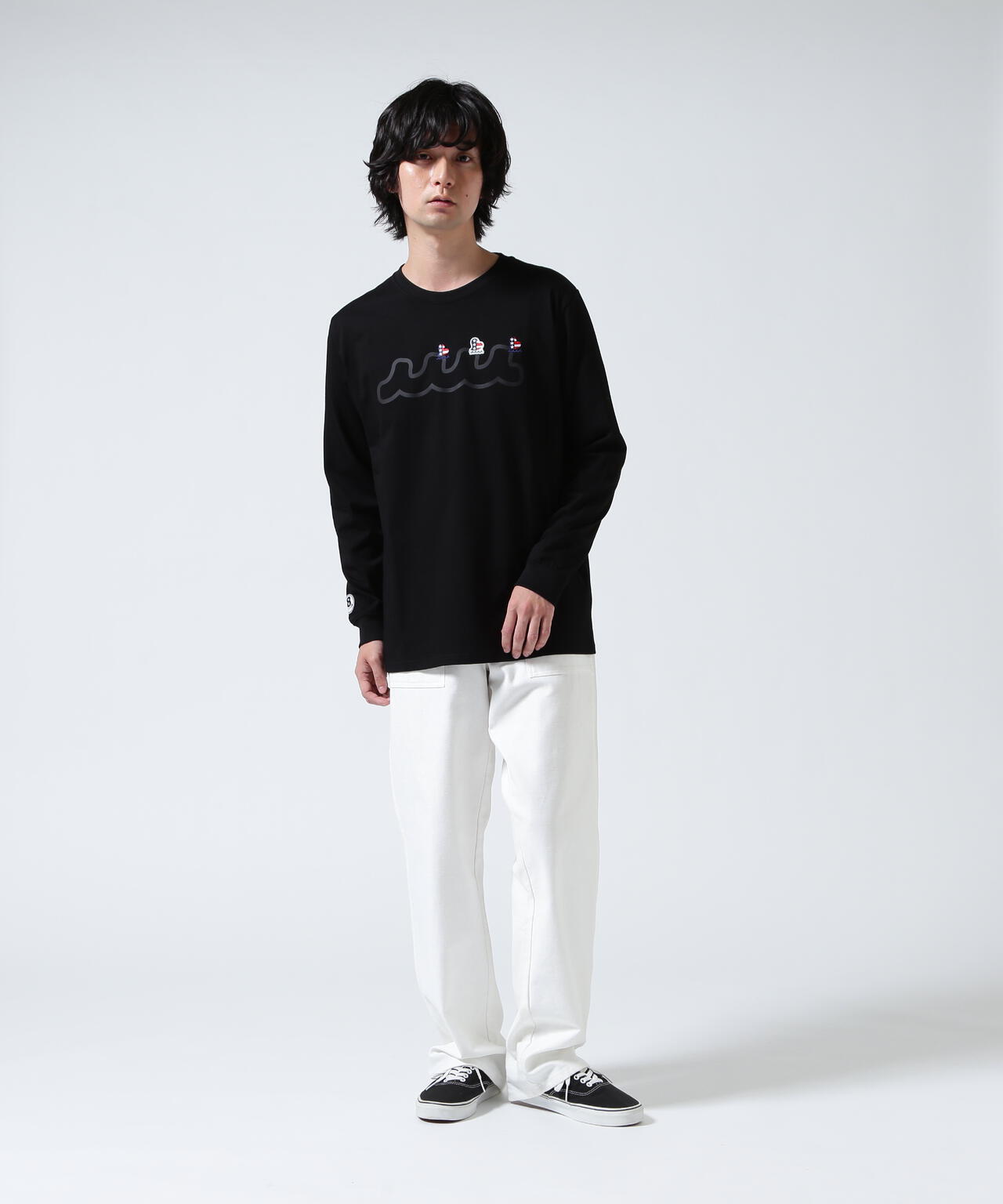 muta MARINE/ムータ マリン/別注 Three America Heart LS TEE
