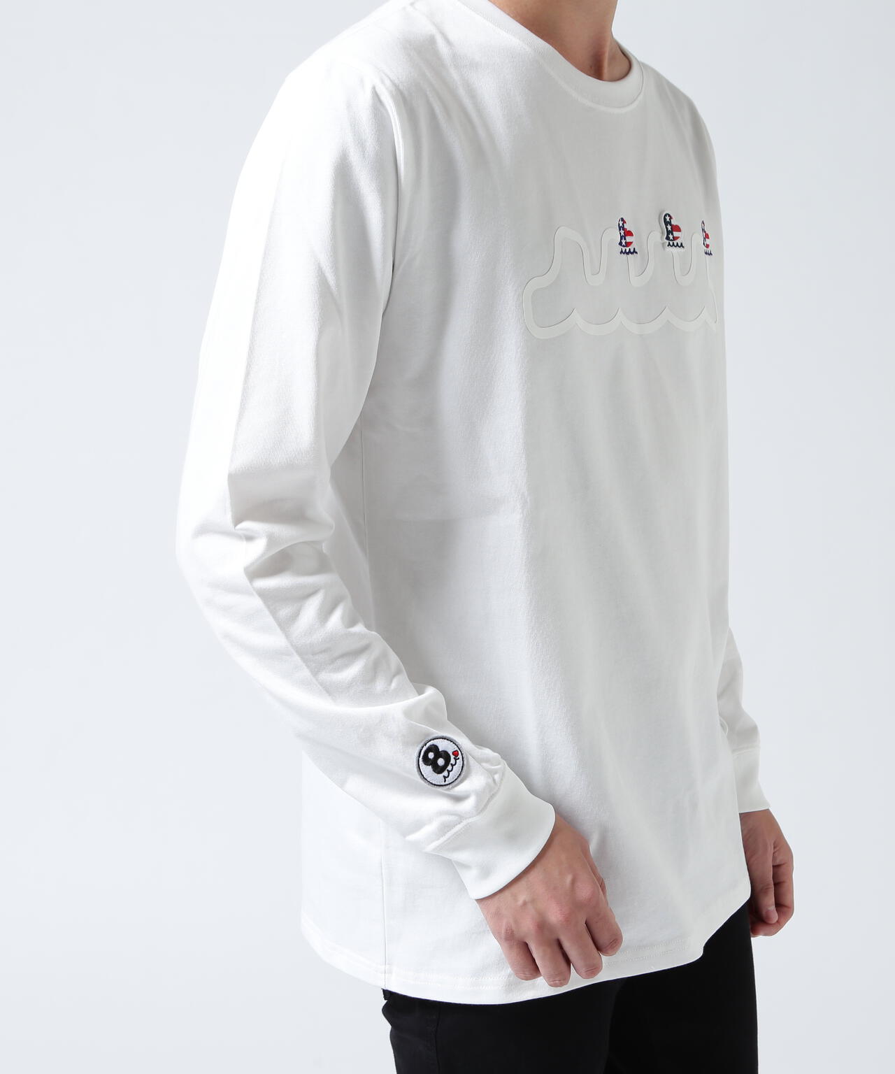 muta MARINE/ムータ マリン/別注 Three America Heart LS TEE