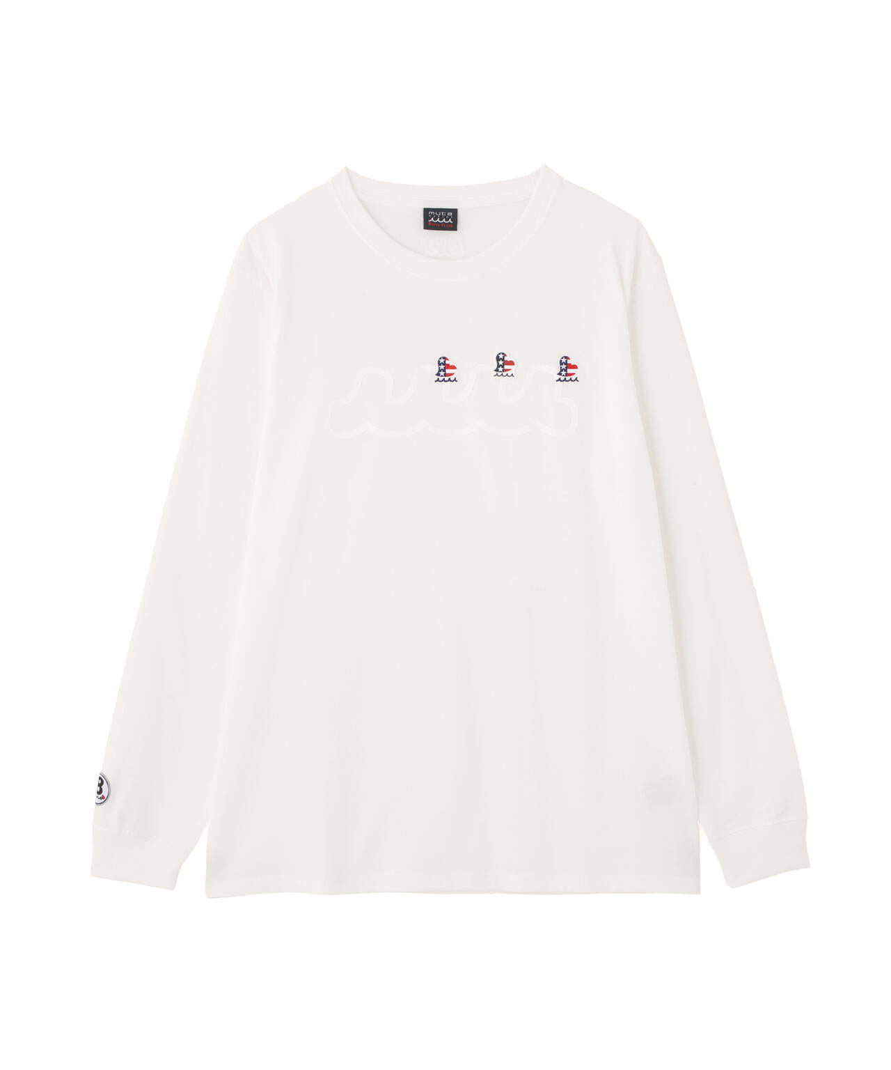 muta MARINE/ムータ マリン/別注 Three America Heart LS TEE