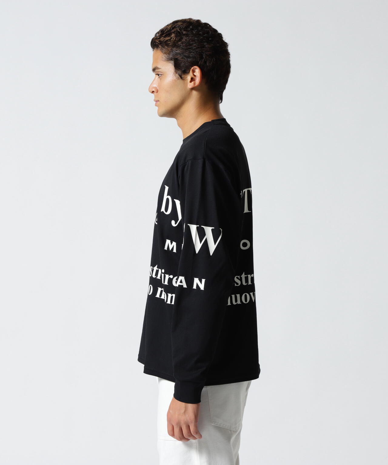 SY32 by SWEET YEARS/NEW SEPARATE GRAPHIC L/S TEE