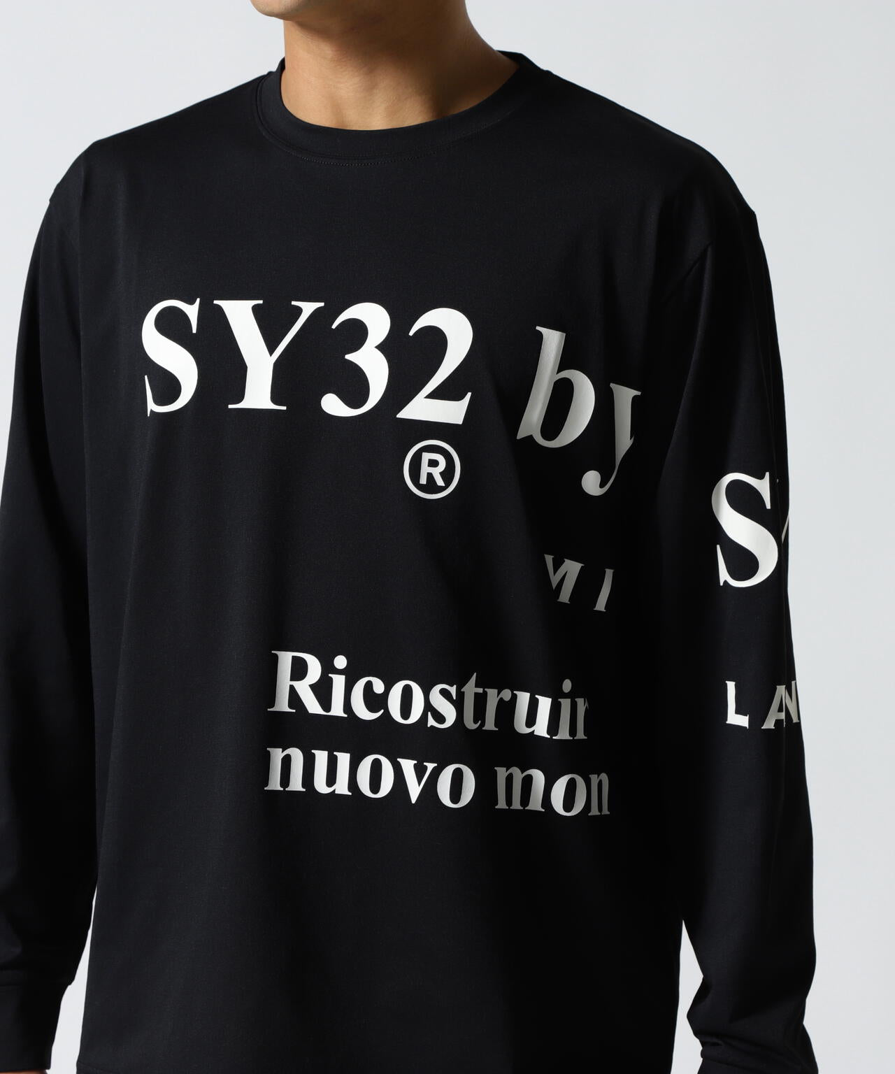 SY32 by SWEET YEARS/NEW SEPARATE GRAPHIC L/S TEE