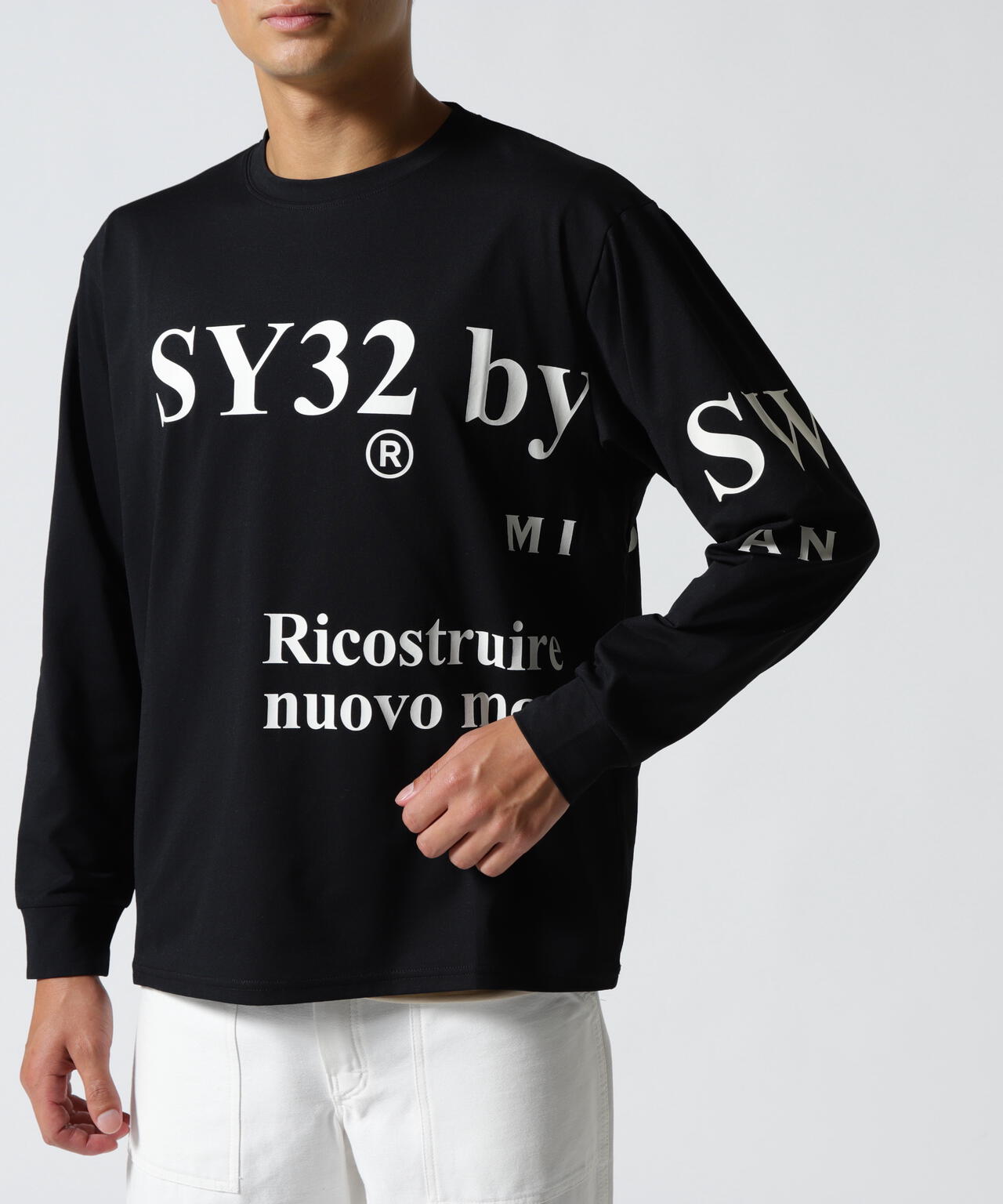SY32 by SWEET YEARS/NEW SEPARATE GRAPHIC L/S TEE