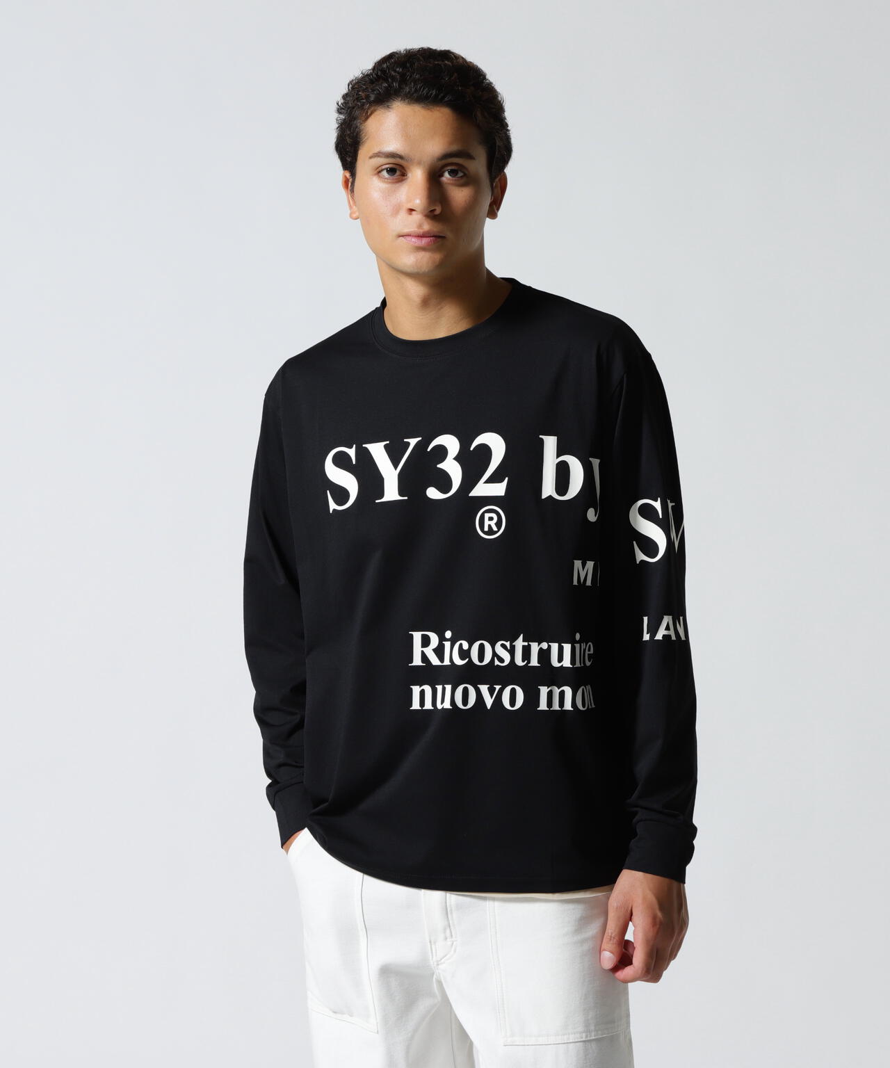SY32 by SWEET YEARS/NEW SEPARATE GRAPHIC L/S TEE