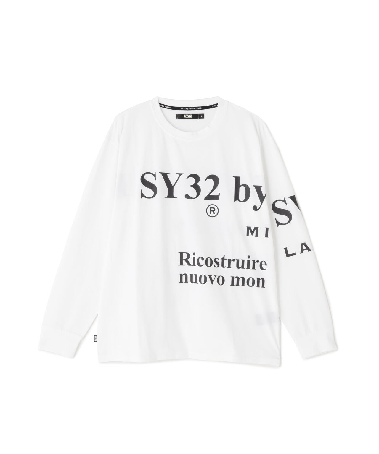 SY32 by SWEET YEARS/NEW SEPARATE GRAPHIC L/S TEE