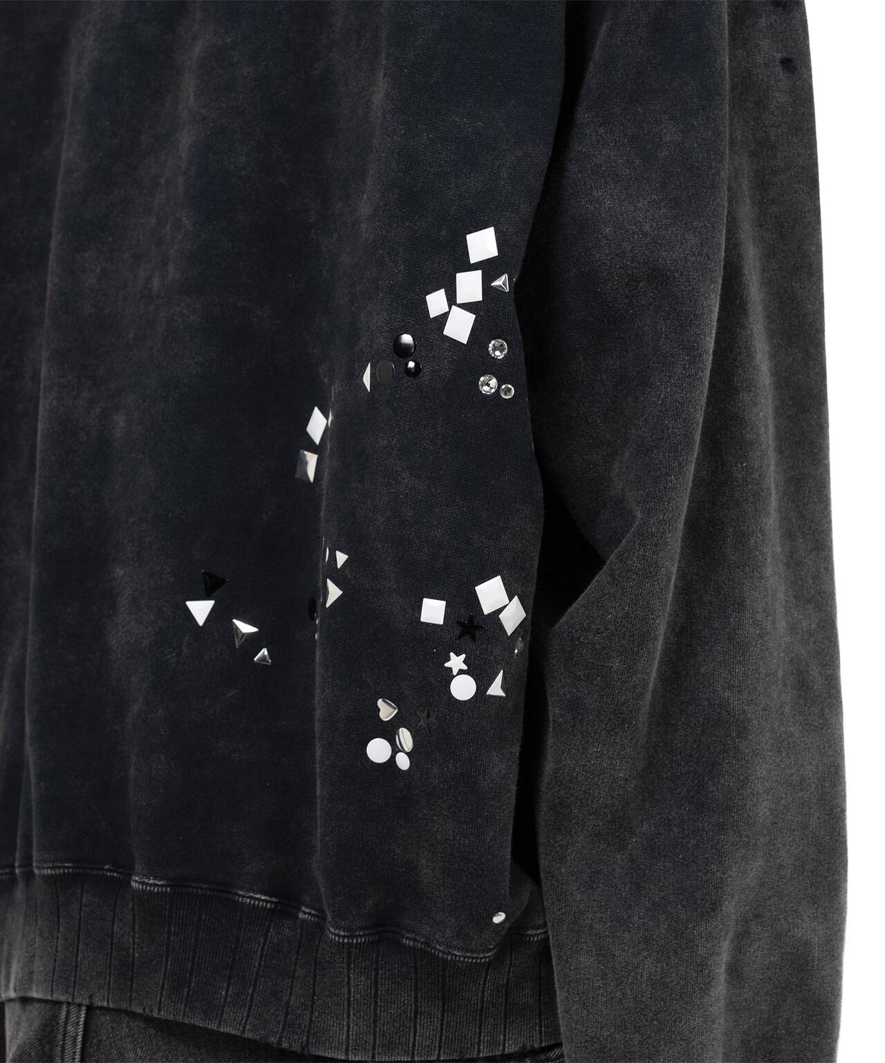 Maison MIHARAYASUHIRO/メゾン ミハラヤスヒロ/EMBELLISHED BLEACHED HOODIE