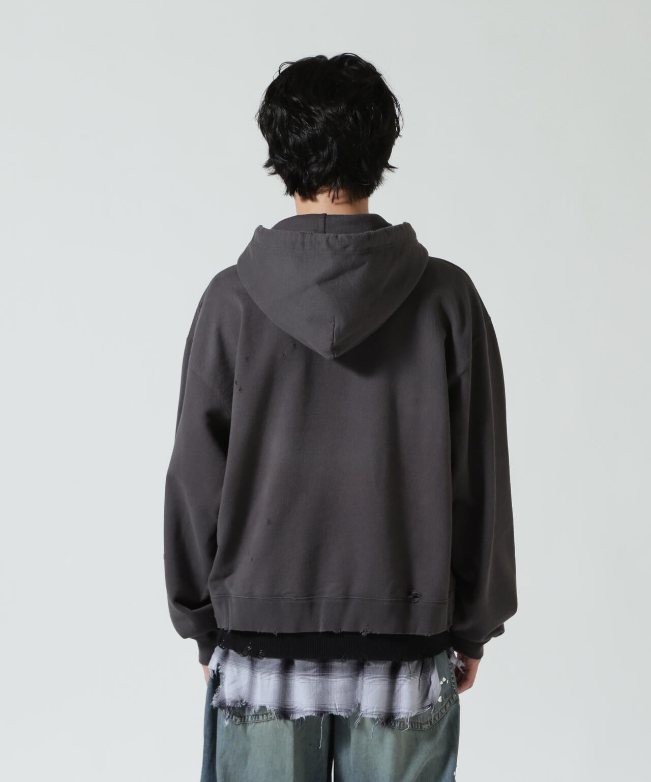 Maison MIHARAYASUHIRO/メゾン ミハラヤスヒロ/TRIPLE LAYERED HALF ZIP HOODIE