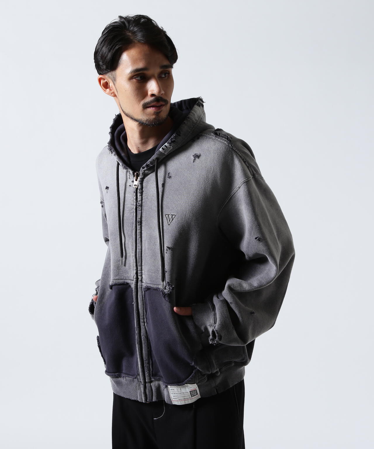 Maison MIHARAYASUHIRO/メゾン ミハラヤスヒロ/Sun Faded Like Zip-up Hoodie