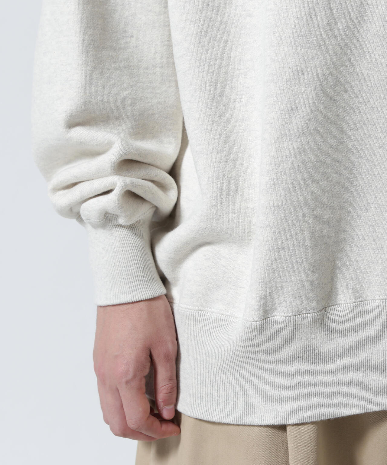 LASTMAN/ラストマン/PRINTED CREW NECK -EASY RIDER OATMEAL (252LM-CT15)