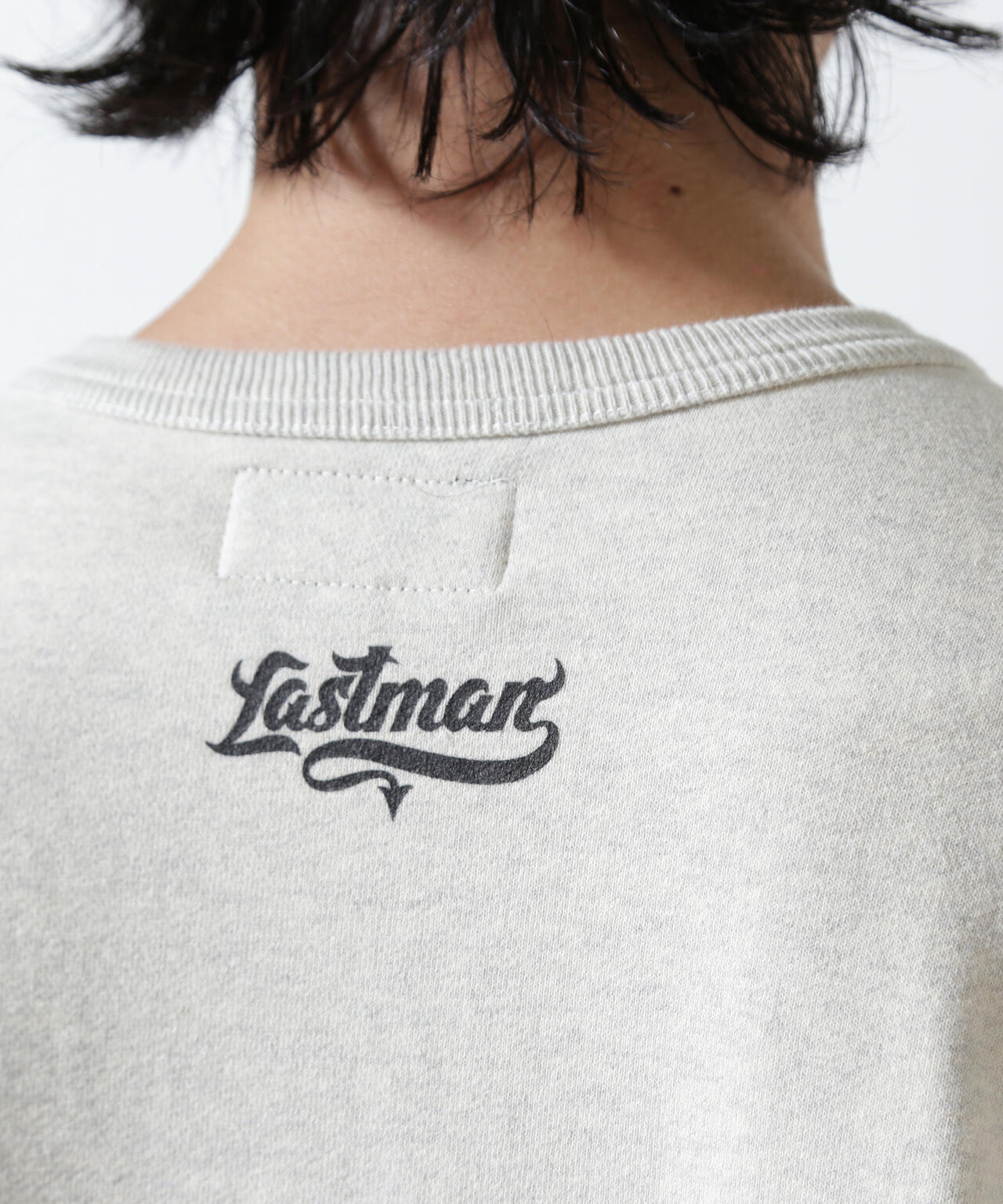LASTMAN/ラストマン/PRINTED CREW NECK -EASY RIDER OATMEAL (252LM-CT15)