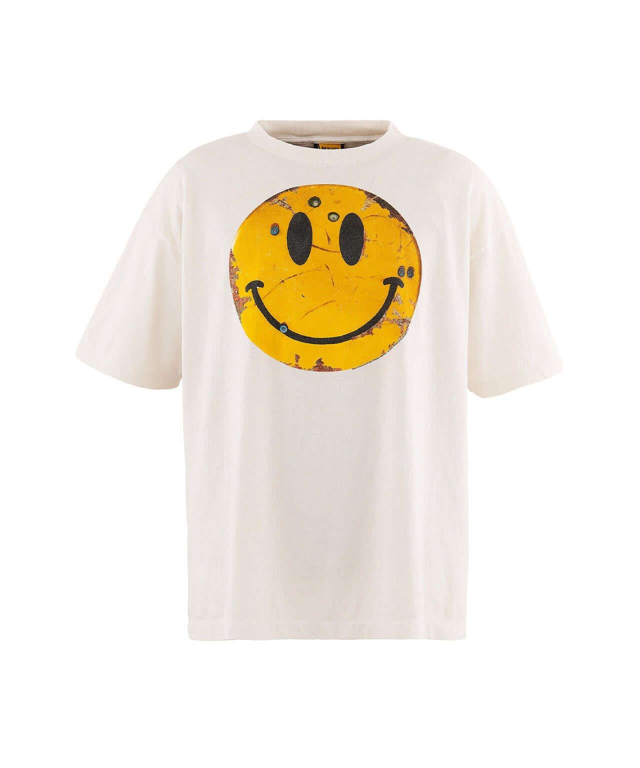 SAINT MICHAEL/セントマイケル/KLF_SS TEE  SMILE WHITE