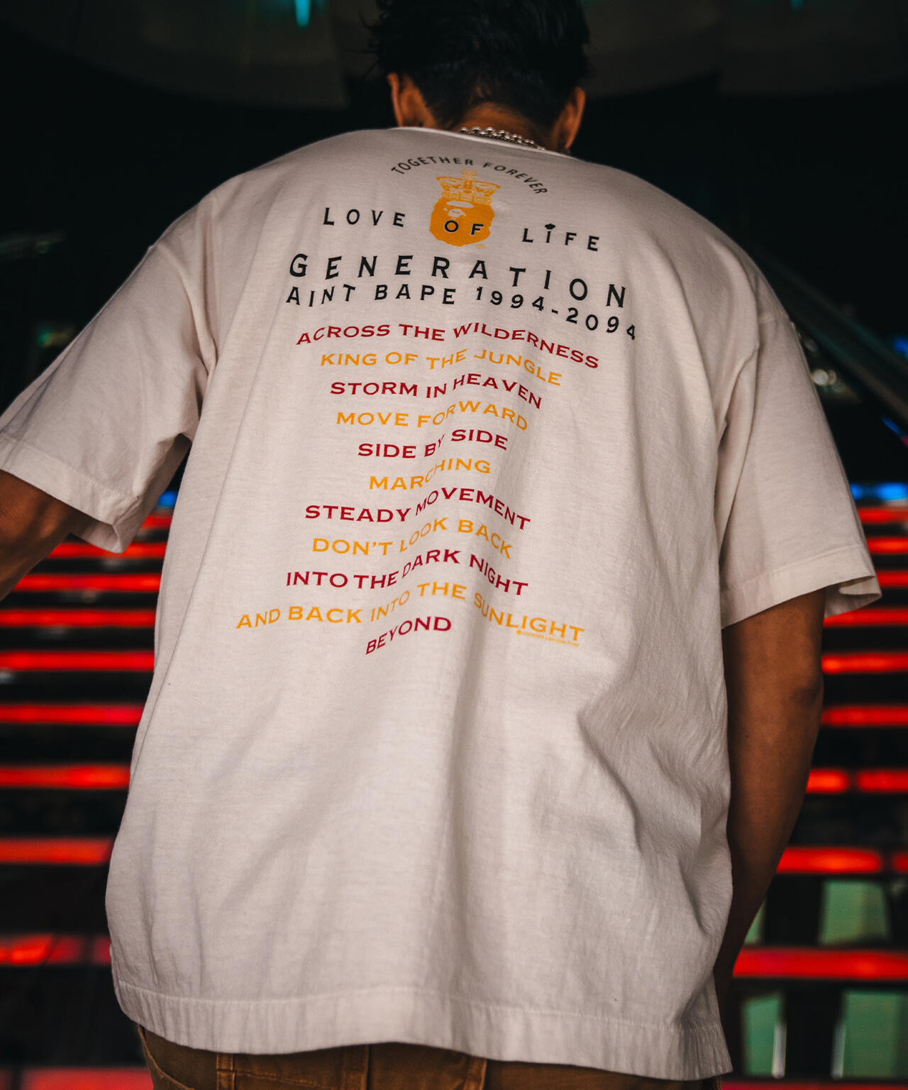 SAINT MICHAEL/セントマイケル/BAPE_SS TEE/GENERATION/WHITE