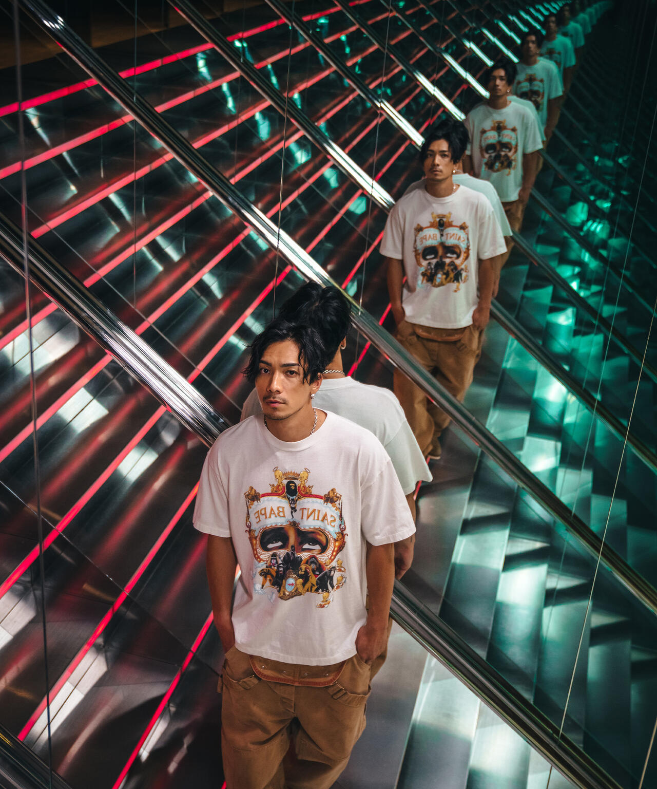 SAINT MICHAEL/セントマイケル/BAPE_SS TEE/GENERATION/WHITE